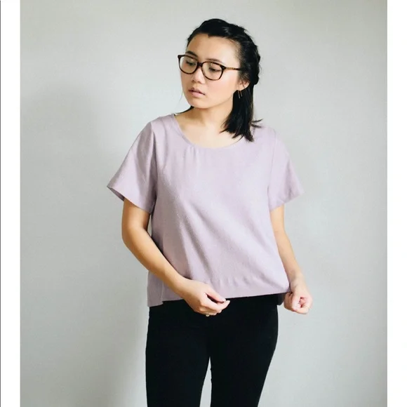 Jamie and the Jones Staple Basic Tee in Petal XS - Picture 1 of 7